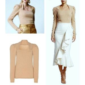 JOHANNA ORTIZ runway stunning moda operandi 100%cashmere knit sweater top $995 m